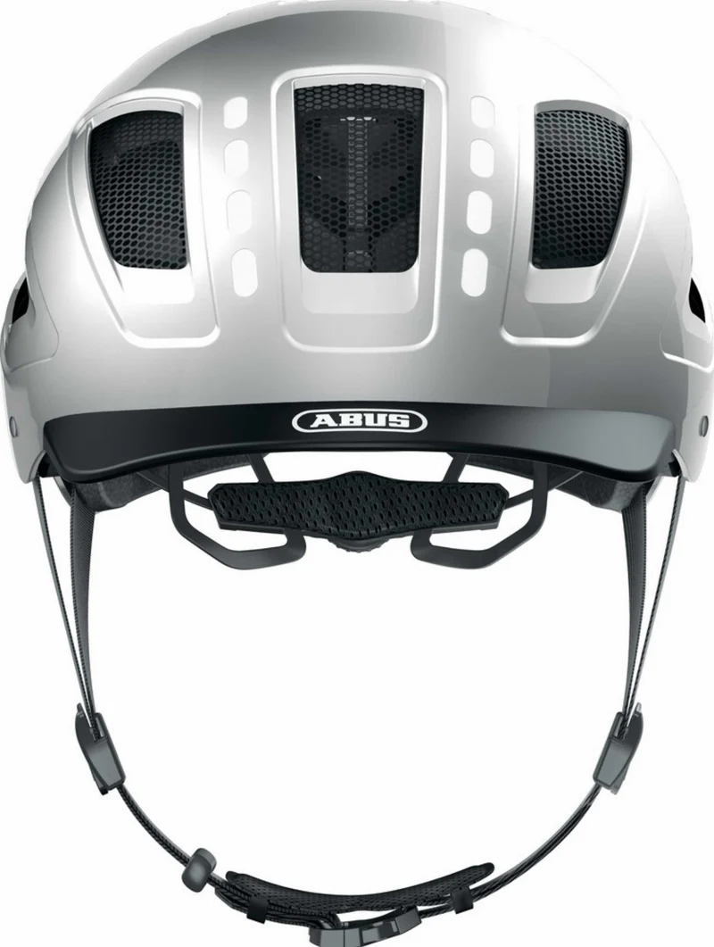Abus Hyban 2.0 LED Helm signal silver