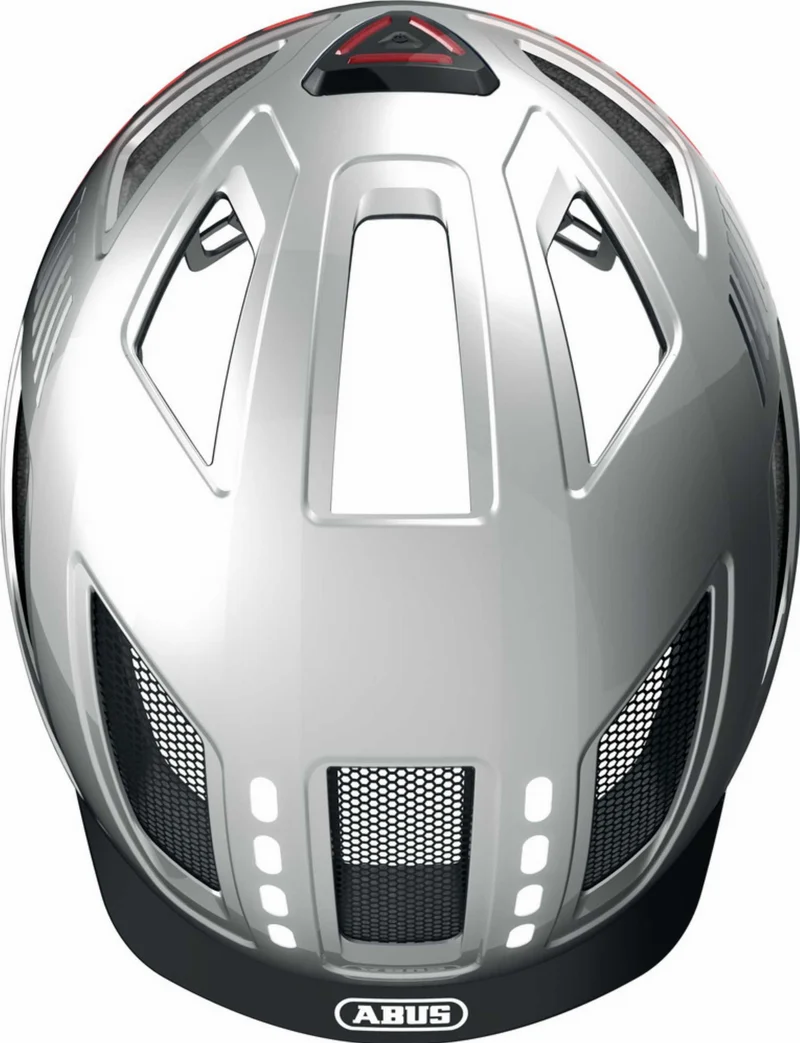 Abus Hyban 2.0 LED Helm signal silver