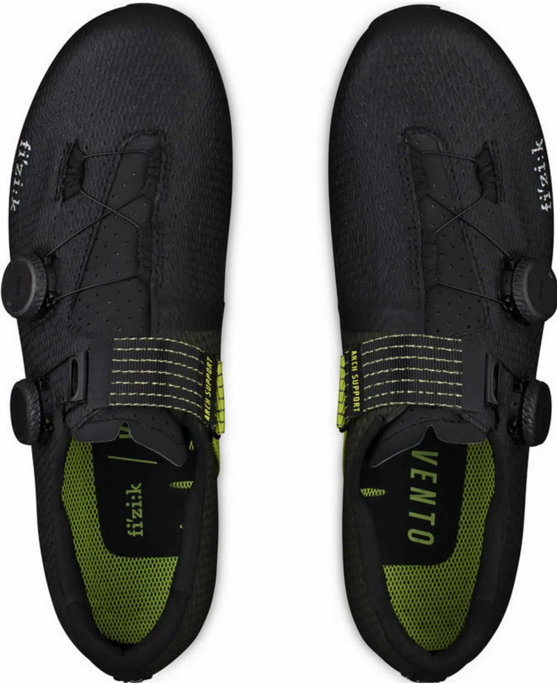 Fizik Stabilita Carbon Rennradschuhe schwarz gelb fluo