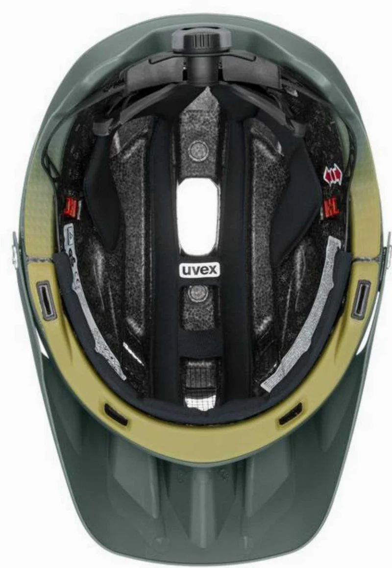 Uvex Quatro Integrale Tocsen MTB-Helm forest - mustard matt