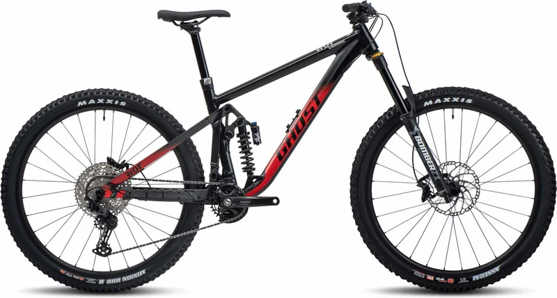 Ghost Riot EN AL Universal MTB-Fully black/marzocchi red matt/glossy