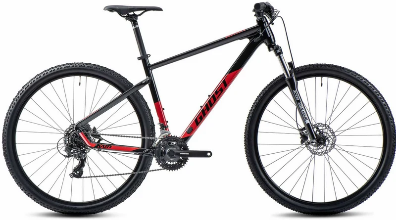 Ghost Kato AL MTB-Hardtail Diamant 29" black/ riot red glossy