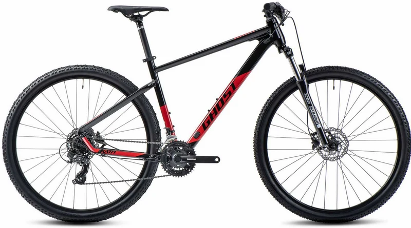 Ghost Kato AL MTB-Hardtail Diamant 27,5" black/ riot red glossy