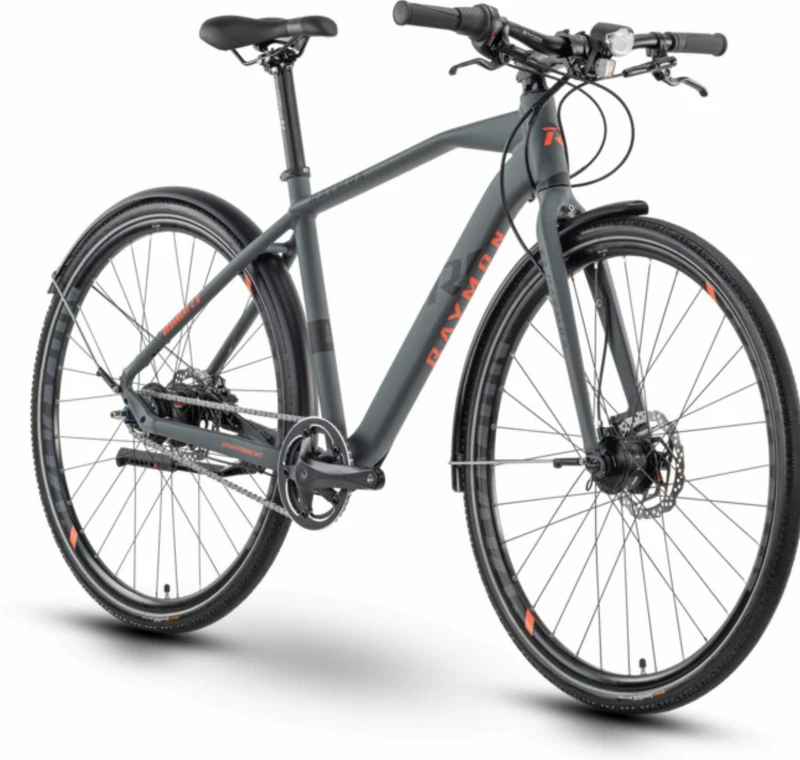 Raymon UrbanRay 2.0 Urban Bike Diamant 28" darkgrey/black/red