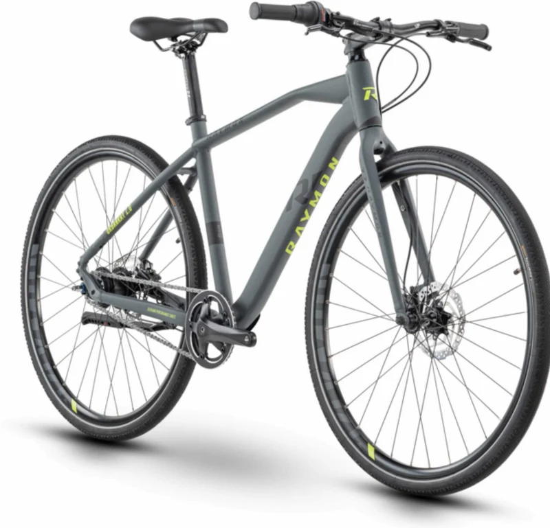 Raymon UrbanRay 1.0 Urban Bike Diamant 28" darkgrey/black/lime