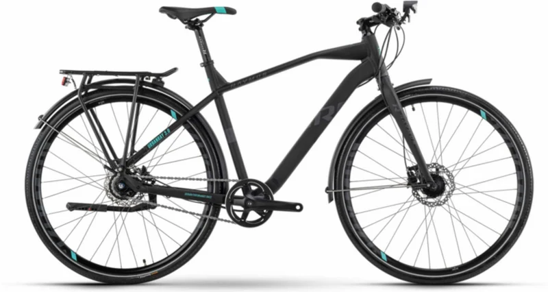Raymon UrbanRay 3.0 Urban Bike Diamant 28" black/darkgrey/blue