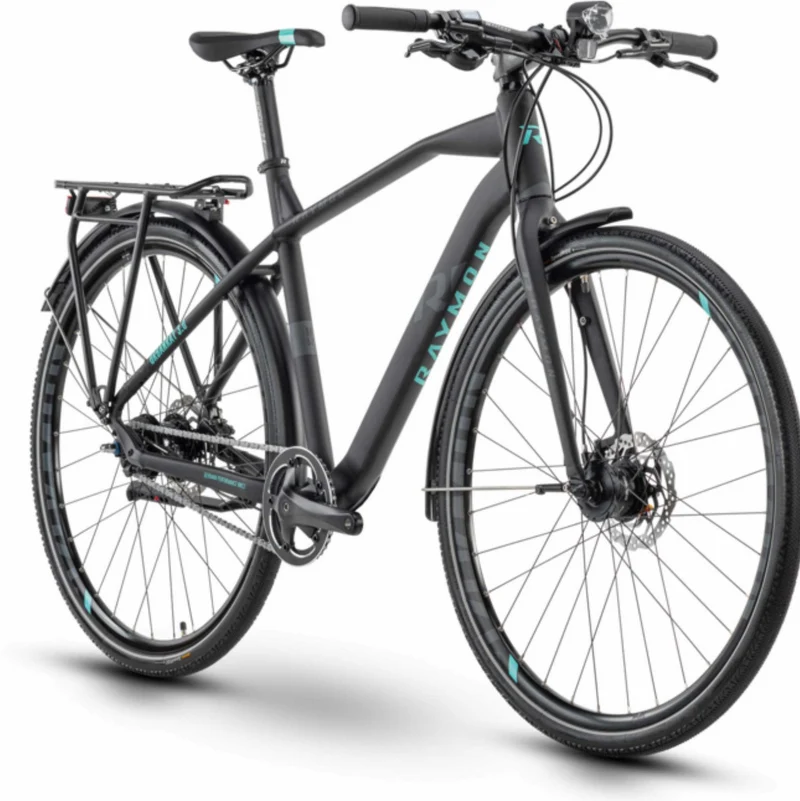 Raymon UrbanRay 3.0 Urban Bike Diamant 28" black/darkgrey/blue