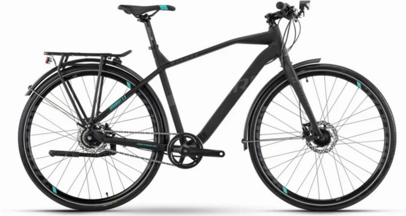 Raymon UrbanRay 3.0 Urban Bike Diamant 28" black/darkgrey/blue