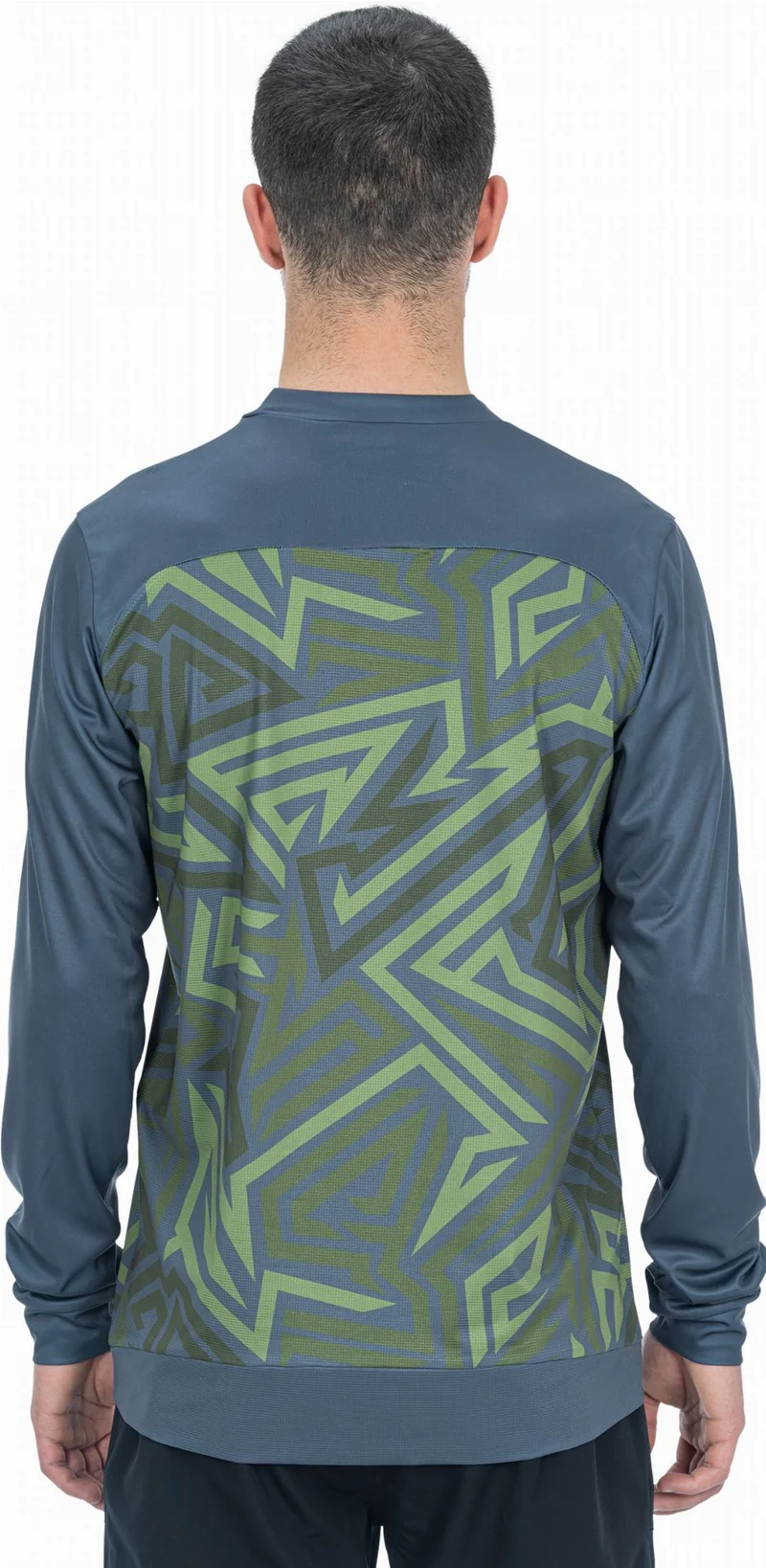 Cube ATX Rundhalstrikot TM Langarm olive´n´grey