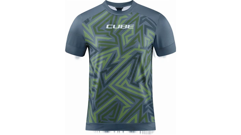Cube ATX Rundhalstrikot TM Kurzarm olive´n´grey