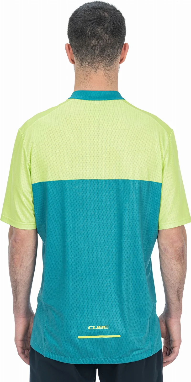 Cube ATX Trikot Half Zip CMPT Kurzarm green´n´lime