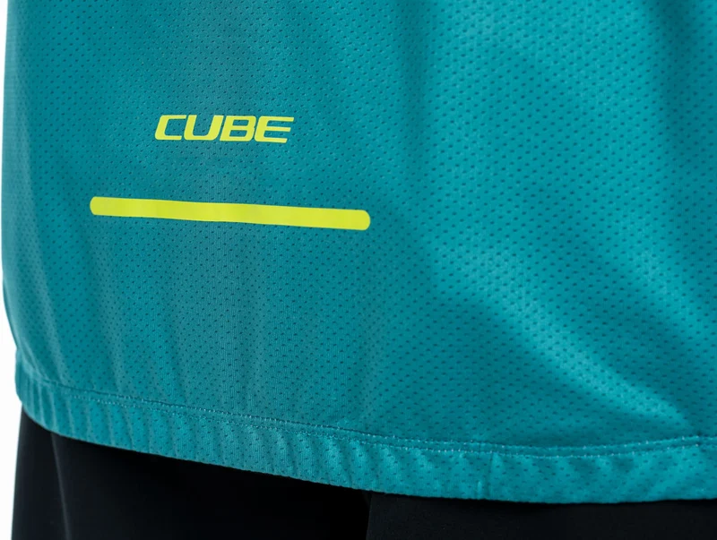 Cube ATX Trikot Half Zip CMPT Kurzarm green´n´lime
