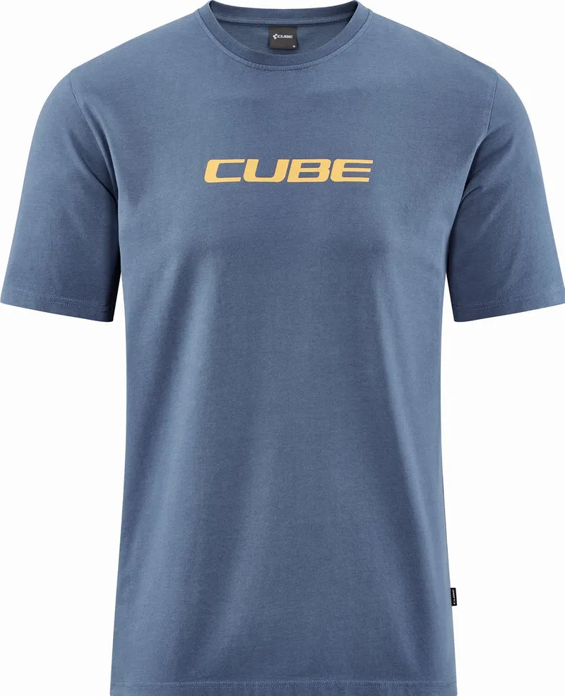 Cube Organic T-Shirt Mountains blue