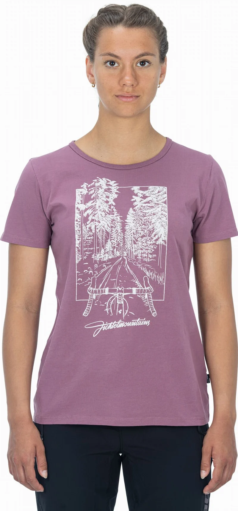 Cube Organic WS T-Shirt Fichtelmountains berry