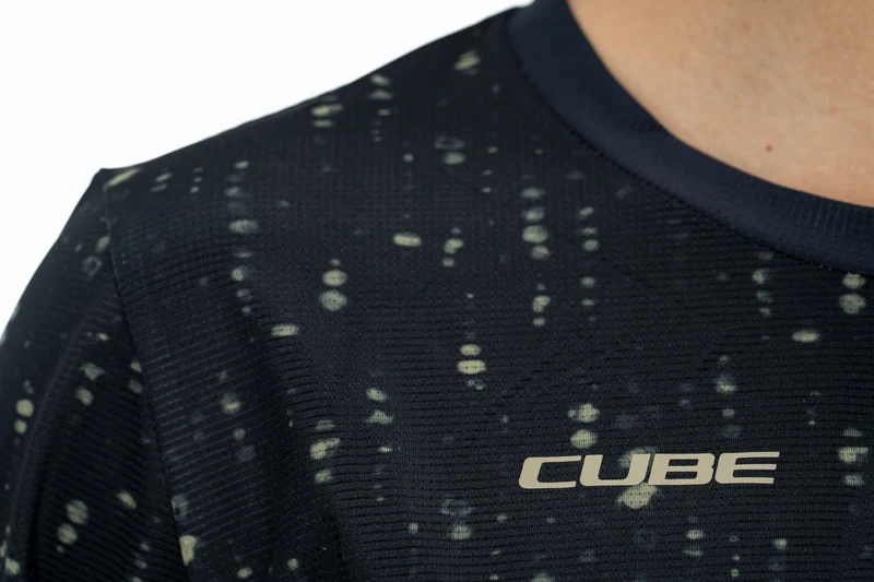 Cube ATX WS Rundhalstrikot Langarm black pattern