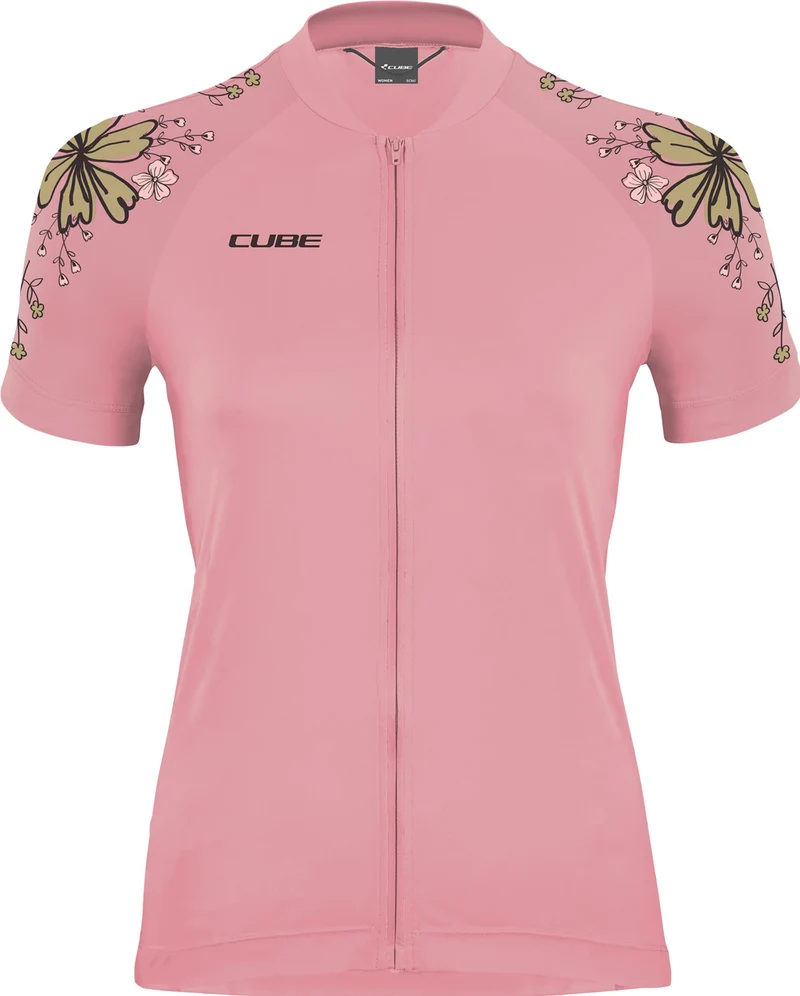 Cube ATX WS Trikot Full Zip CMPT Kurzarm coral
