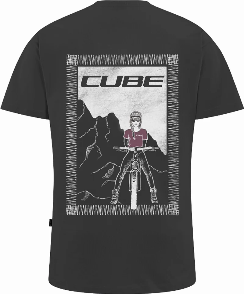 Cube Organic WS T-Shirt Girl Power black