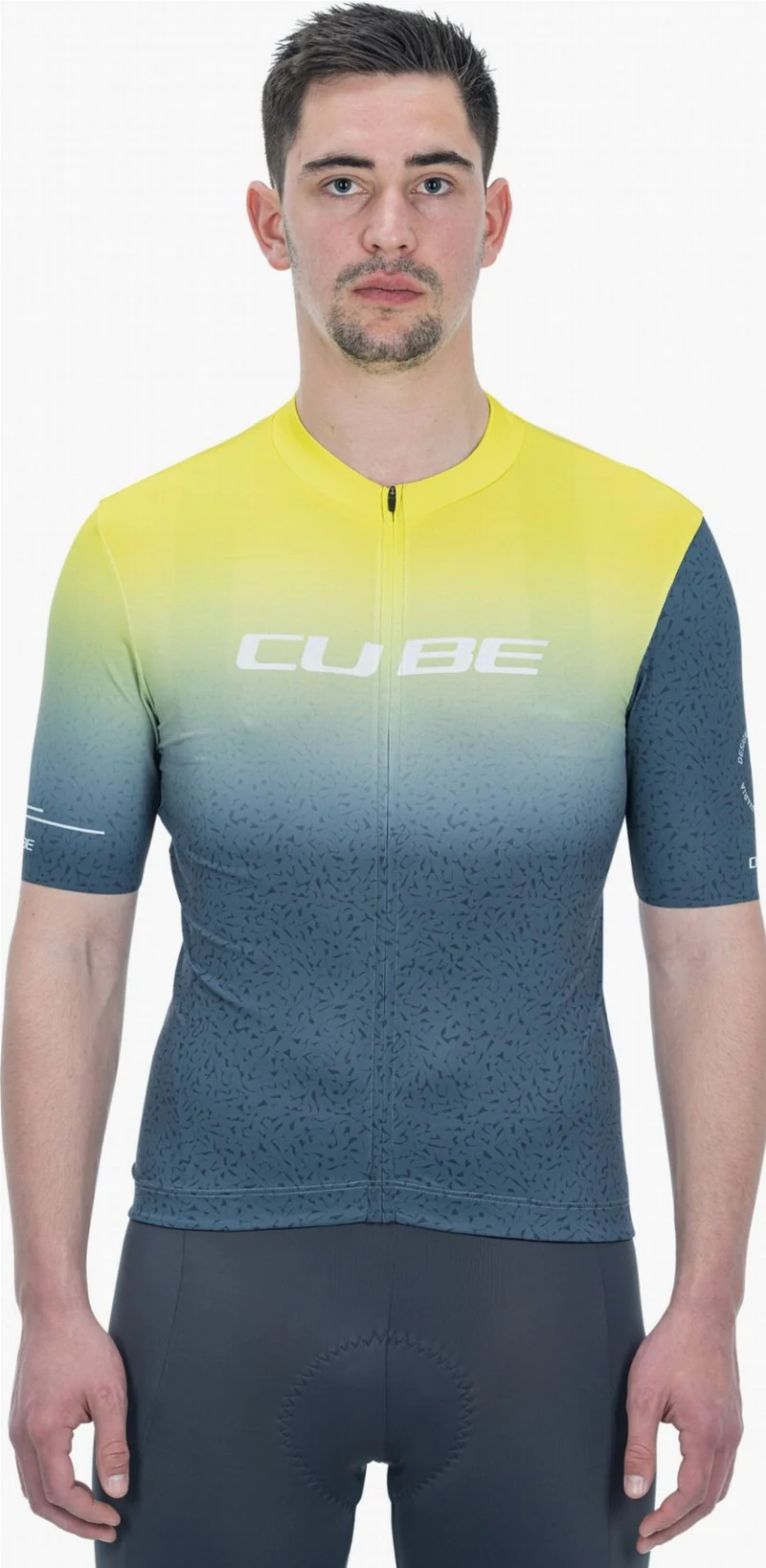 Cube Blackline Trikot Race Kurzarm yellow´n´grey