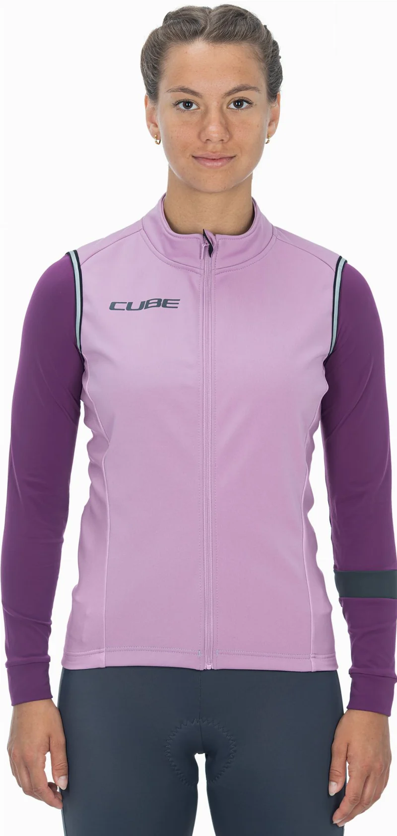 Cube Blackline WS Softshellweste violet