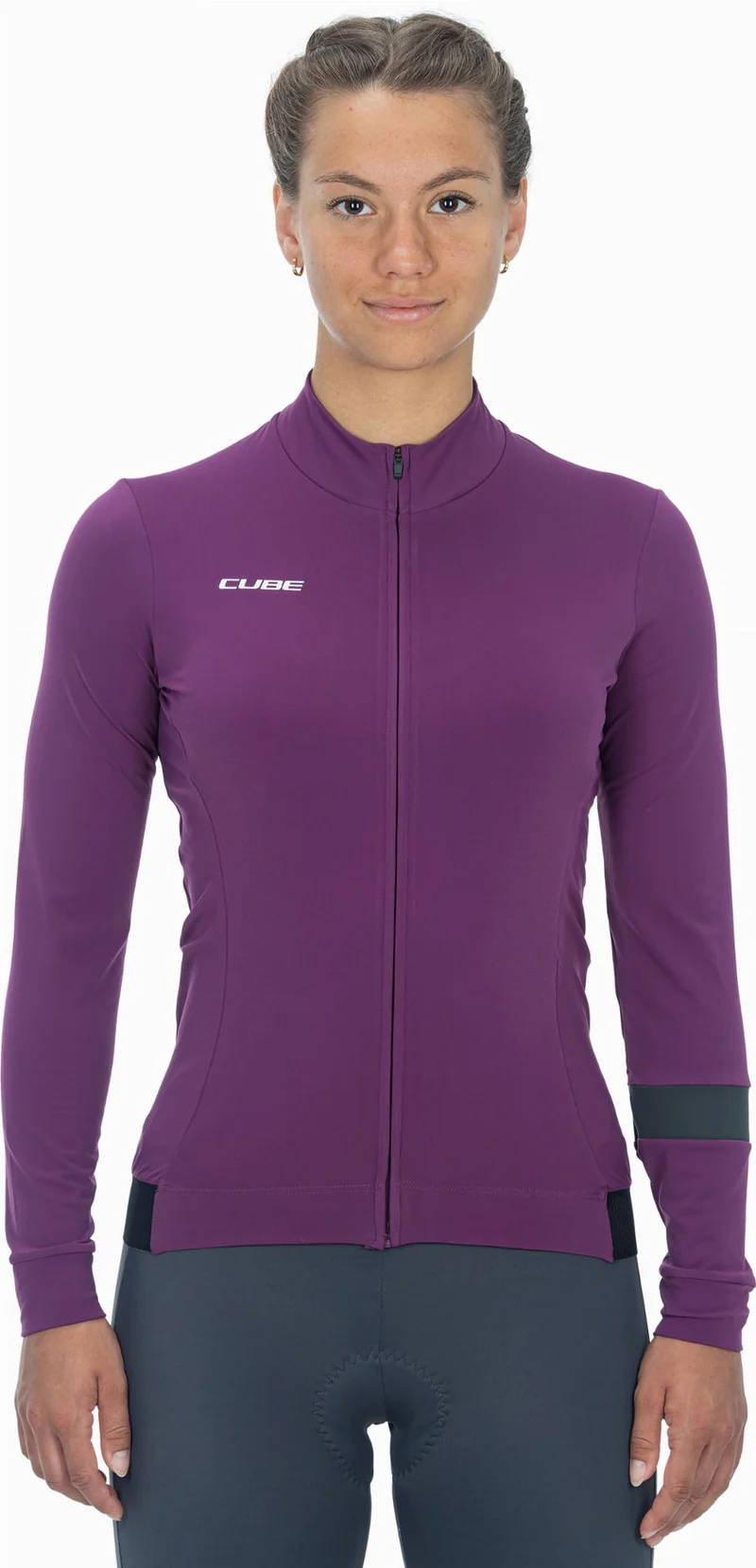 Cube Blackline WS Trikot Langarm violet