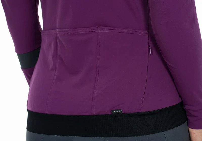Cube Blackline WS Trikot Langarm violet