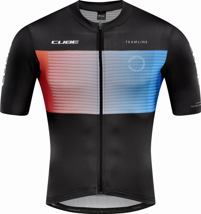Cube Teamline Trikot Kurzarm black´n´blue´n´red