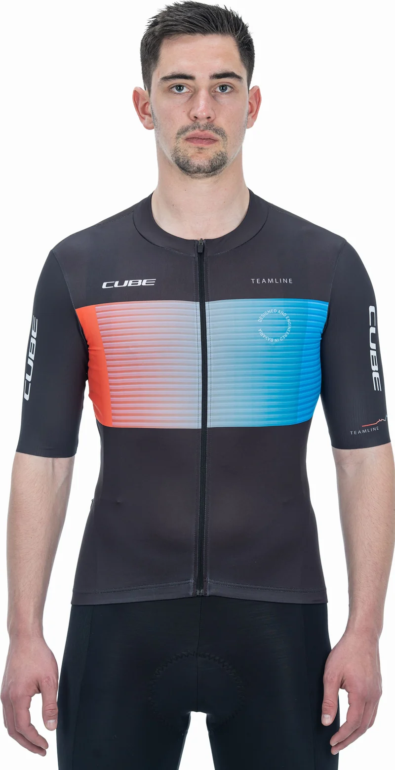 Cube Teamline Trikot Kurzarm black´n´blue´n´red