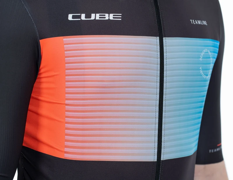Cube Teamline Trikot Kurzarm black´n´blue´n´red