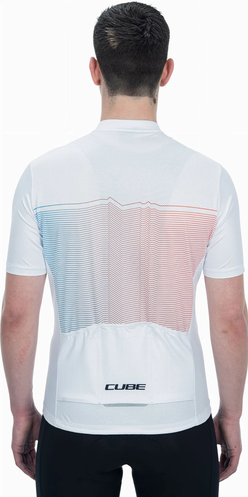 Cube Teamline Trikot CMPT Kurzarm white