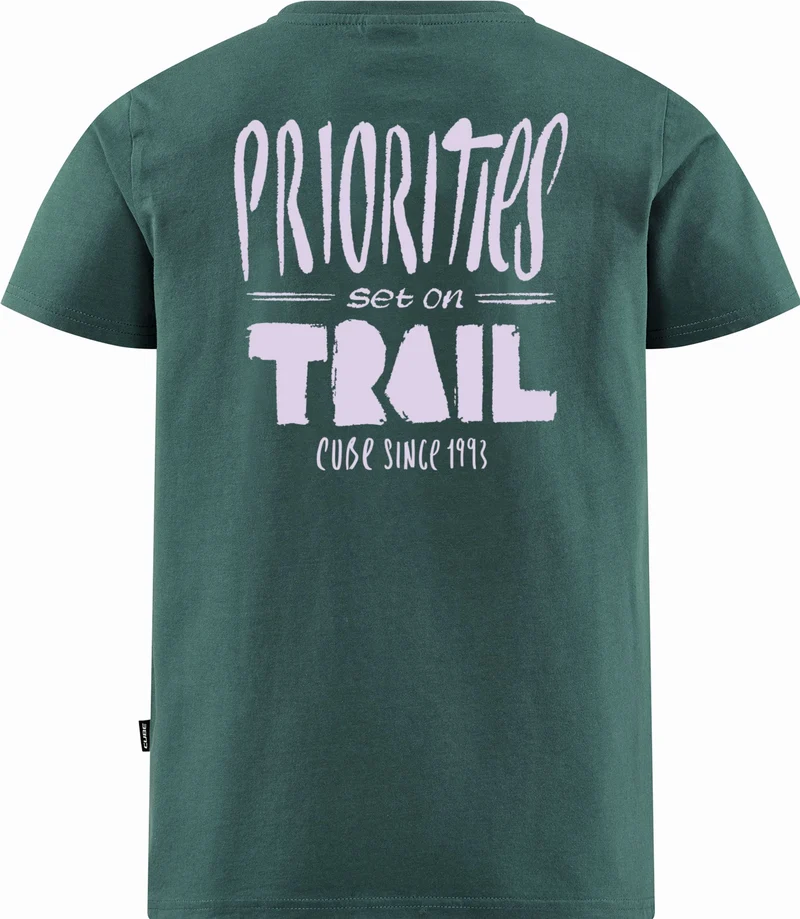 Cube Organic T-Shirt Rookie Priorities dark green