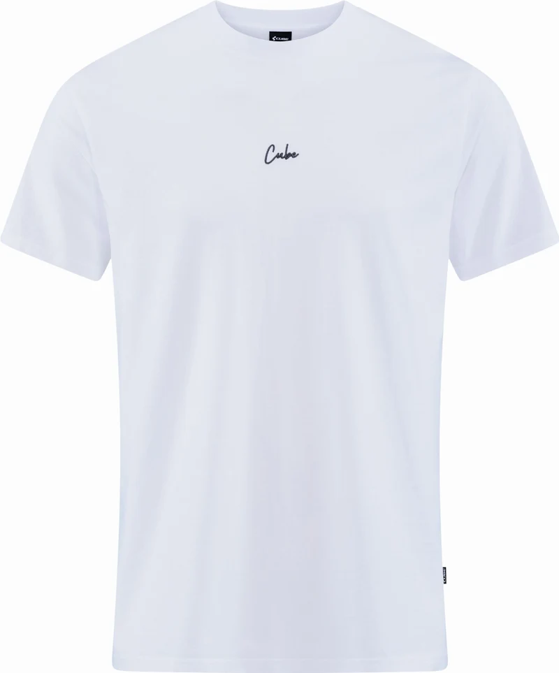 Cube Organic T-Shirt Script GTY Fit white