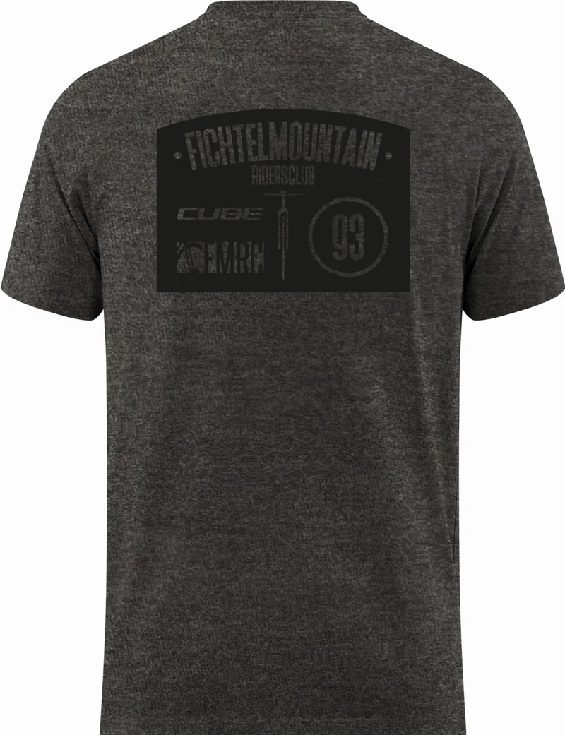 Cube Organic T-Shirt Ridersclub anthracite melange