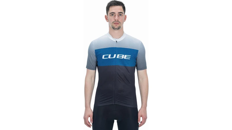 Cube Teamline Trikot CMPT Kurzarm black´n´blue´grey