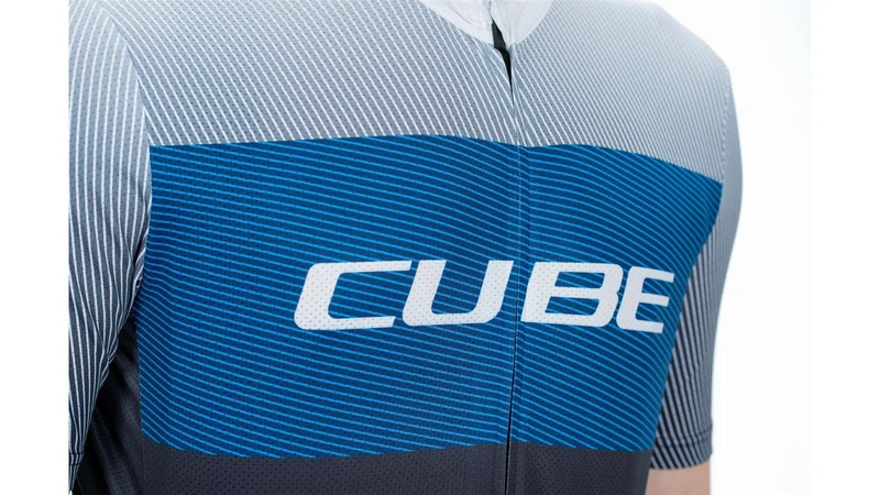 Cube Teamline Trikot CMPT Kurzarm black´n´blue´grey