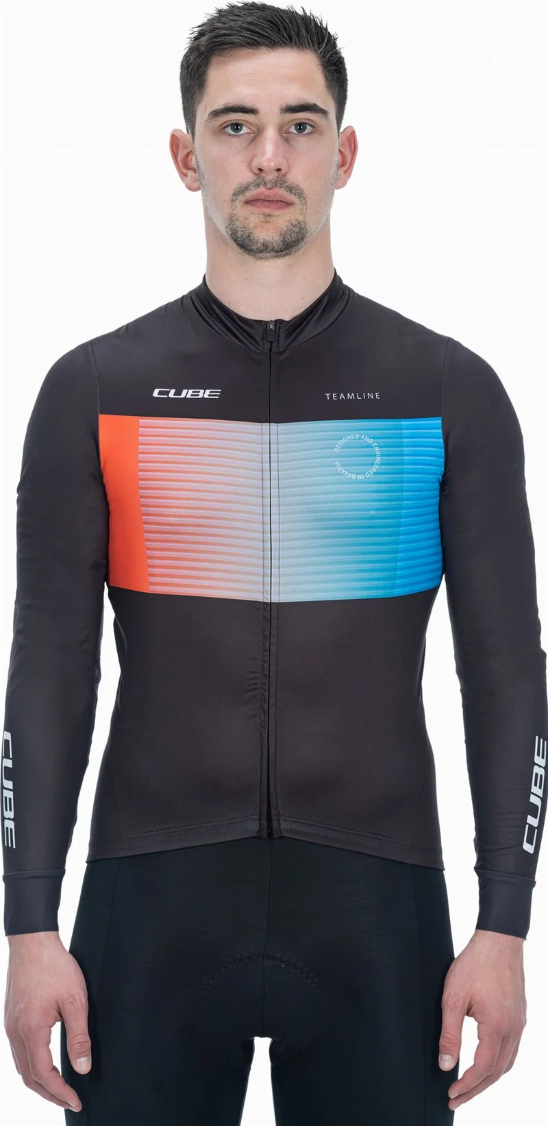 Cube Teamline Trikot Langarm black´n´blue´n´red