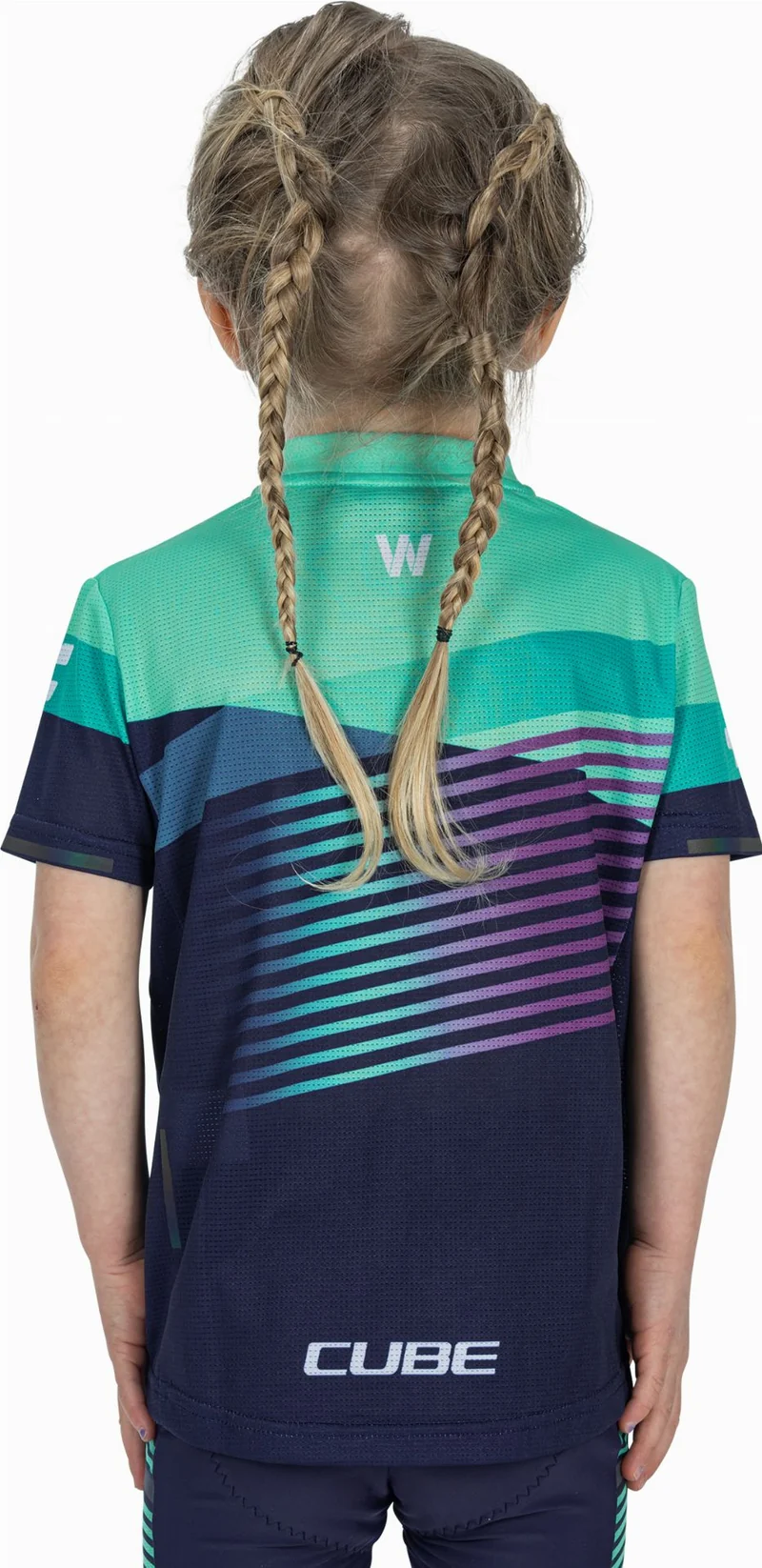Cube Teamline Trikot Rookie Kurzarm blue´n´mint