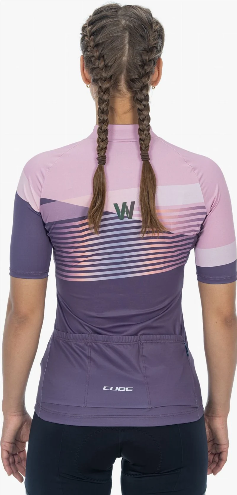 Cube Teamline WS Trikot Kurzarm violet´n´rose