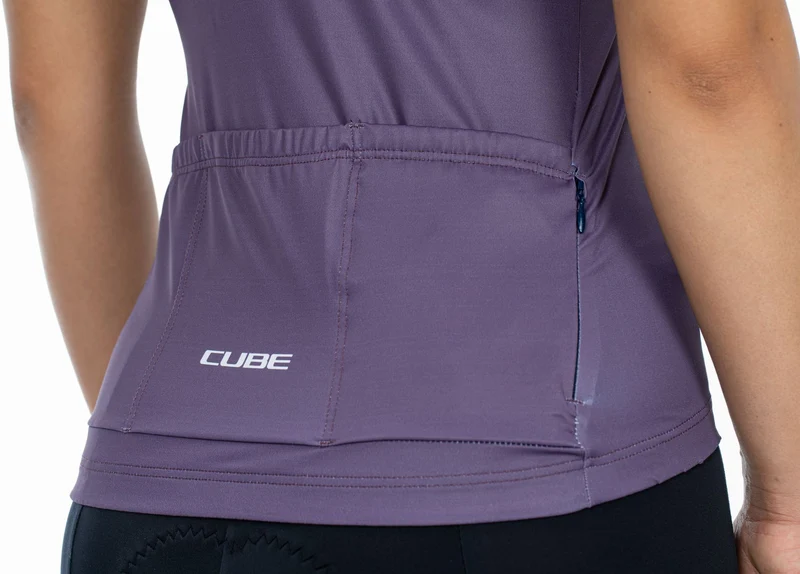 Cube Teamline WS Trikot Kurzarm violet´n´rose