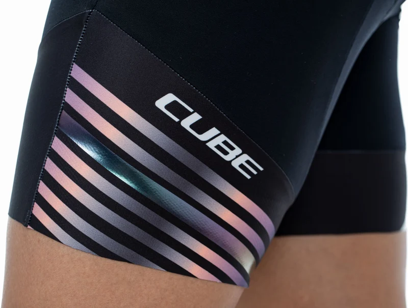 Cube Teamline WS Radhose Kurz black´n´violet