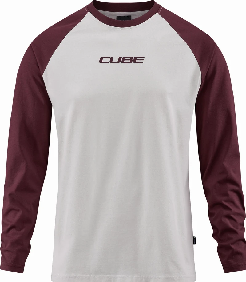 Cube Organic Longsleeve beige´n´red