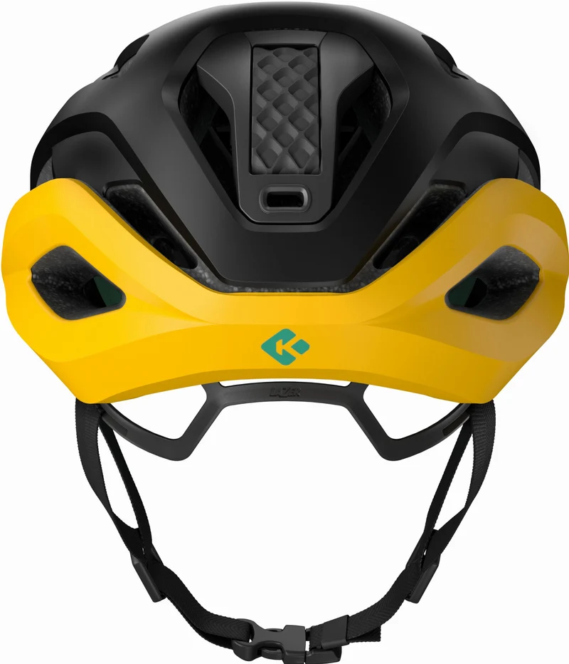 Lazer Strada KinetiCore Rennrad-Helm Matte Black Maple Yellow