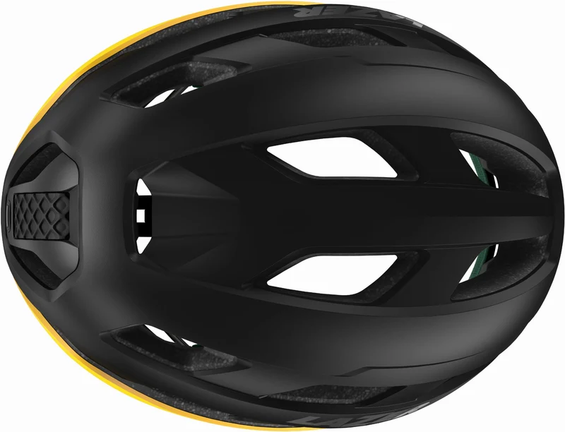Lazer Strada KinetiCore Rennrad-Helm Matte Black Maple Yellow