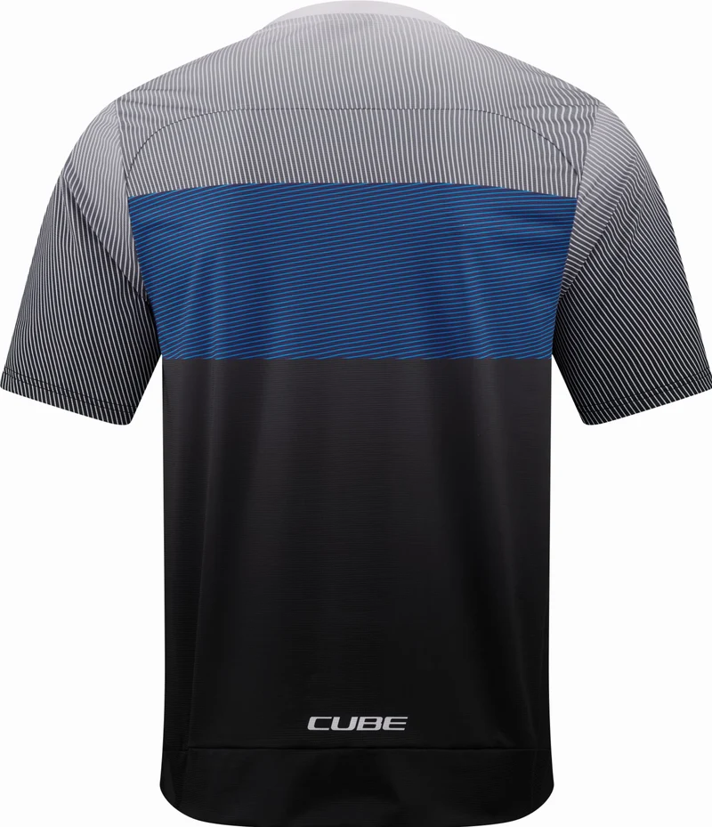 Cube Teamline Rundhalstrikot CMPT Kurzarm black´n´blue´n´grey