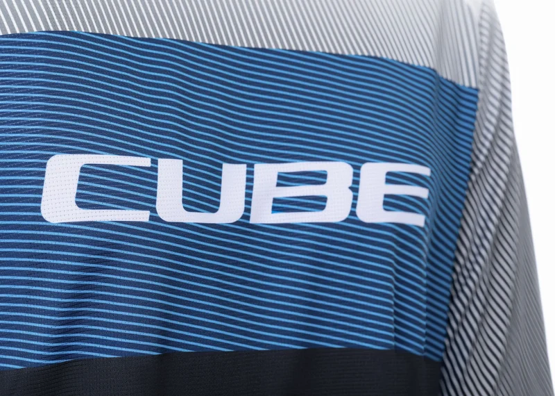 Cube Teamline Rundhalstrikot CMPT Kurzarm black´n´blue´n´grey