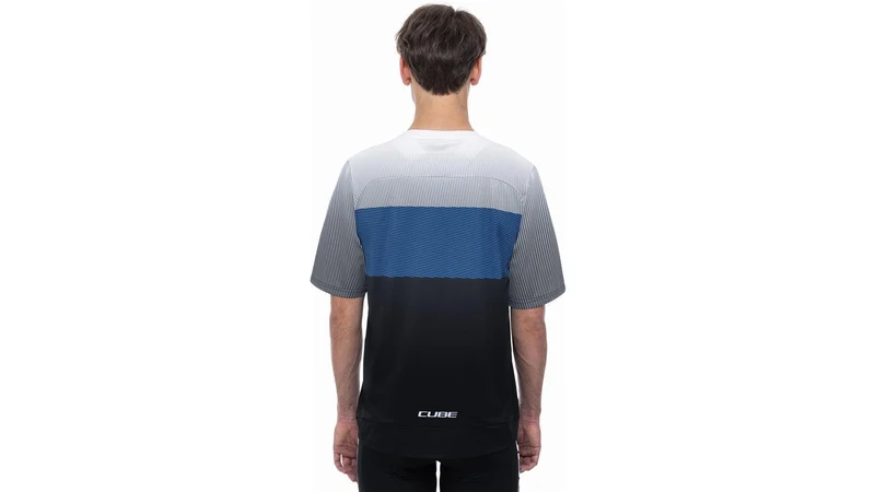 Cube Teamline Rundhalstrikot CMPT Kurzarm black´n´blue´n´grey