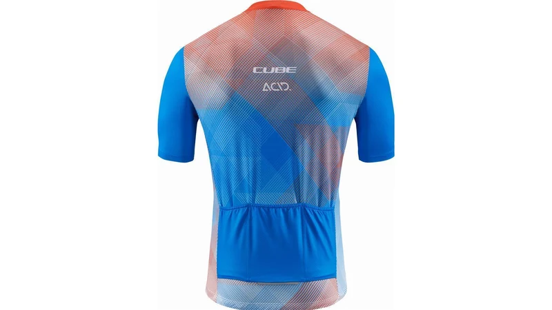 Cube Teamline Trikot CMPT Kurzarm white´n´blue´n´red