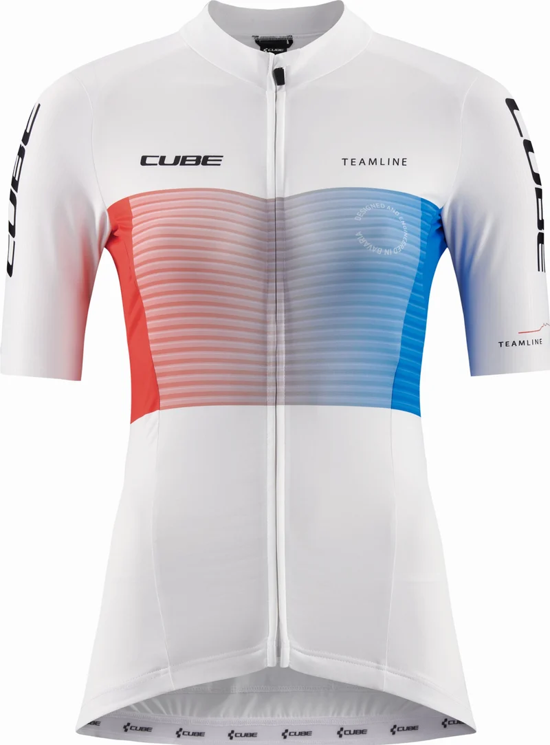 Cube Teamline WS Trikot Kurzarm white´n´blue´n´red