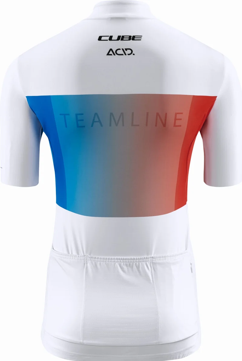 Cube Teamline WS Trikot Kurzarm white´n´blue´n´red