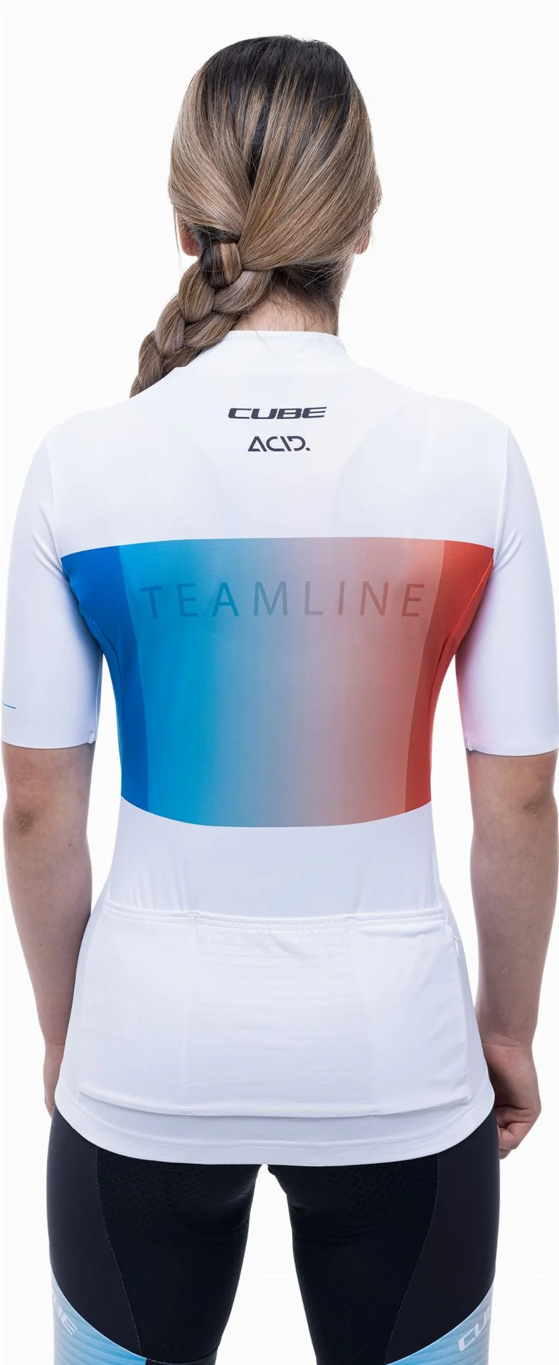 Cube Teamline WS Trikot Kurzarm white´n´blue´n´red