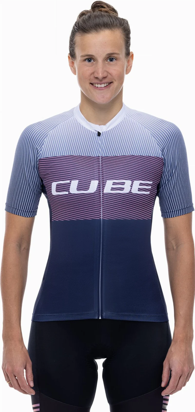 Cube Teamline WS Trikot CMPT Kurzarm blue´n´violet